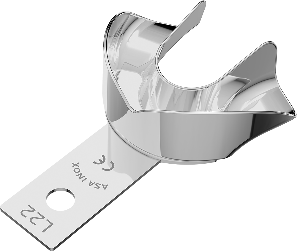 Nicht perforiert, Edelstahl - anterior, bezahnt - Retentionsrand - UK - S 2810-L22 – ASA Dental S.p.A. Uninominale