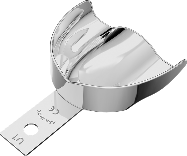 Nicht perforiert, Edelstahl - anterior, bezahnt - Retentionsrand - OK - L 2810-U1