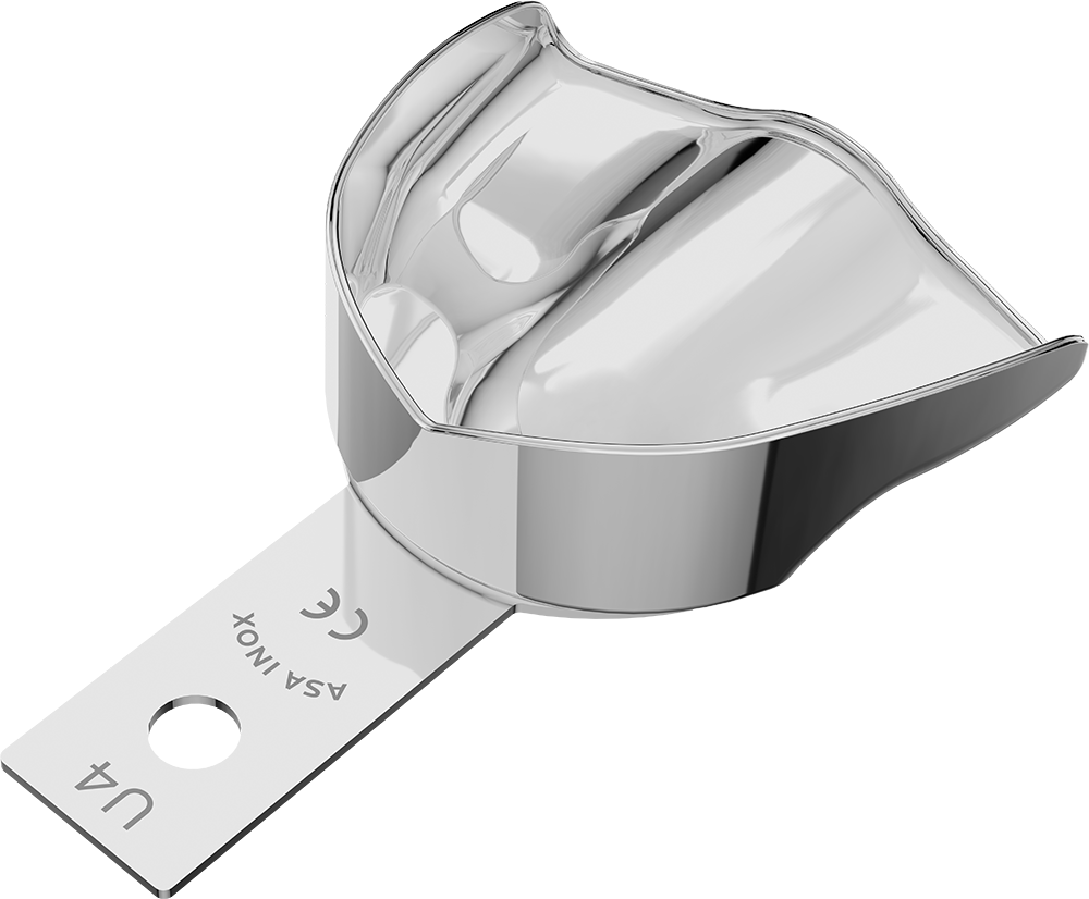Nicht perforiert, Edelstahl - anterior, bezahnt - Retentionsrand - OK - M 2810-U4 – ASA Dental S.p.A. Uninominale