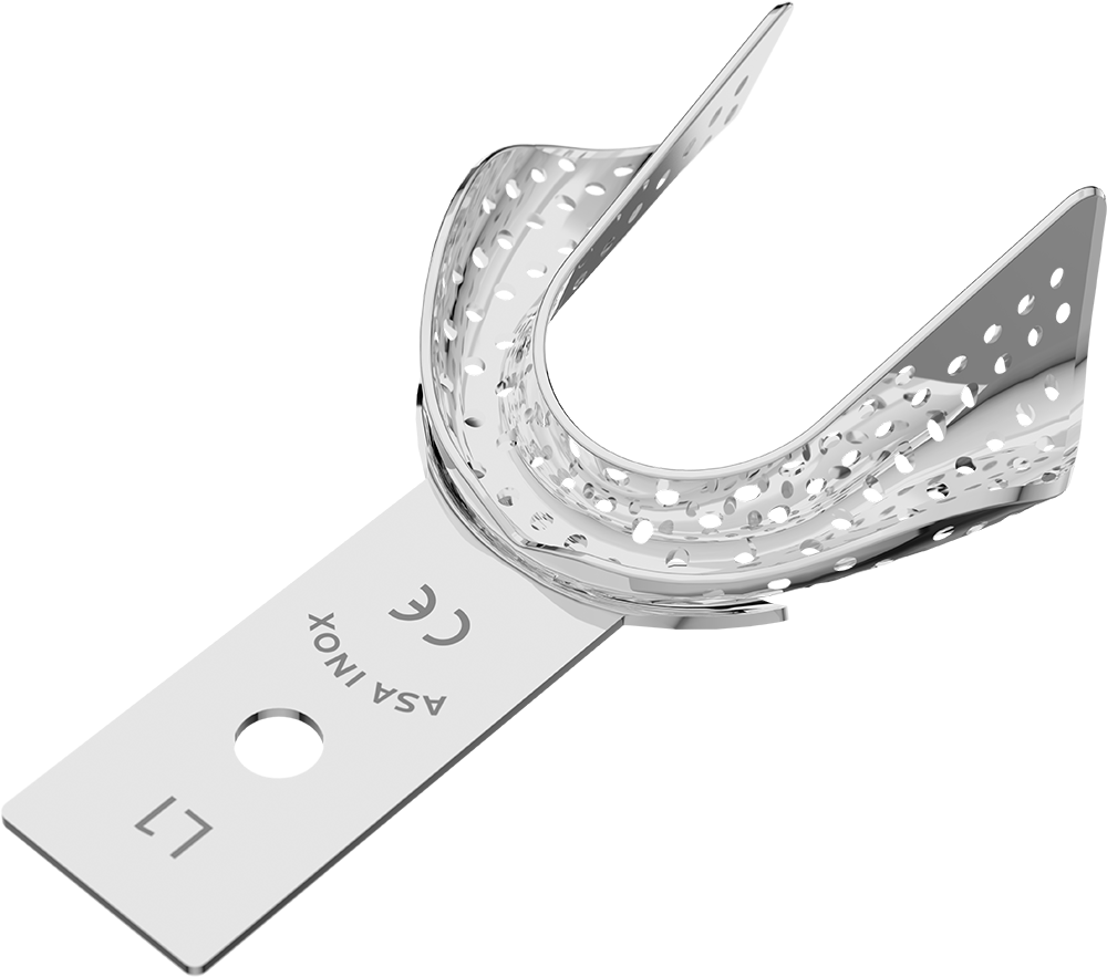 Perforiert, Edelstahl - unbezahnt - Retentionsrand - UK - XXS 2813-L1 – ASA Dental S.p.A. Uninominale