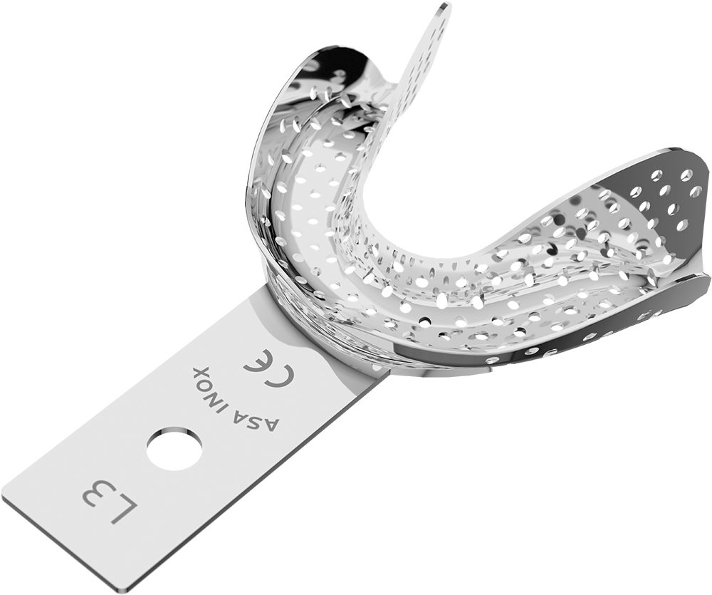 Perforiert, Edelstahl - unbezahnt - Retentionsrand - UK - S 2813-L3 – ASA Dental S.p.A. Uninominale