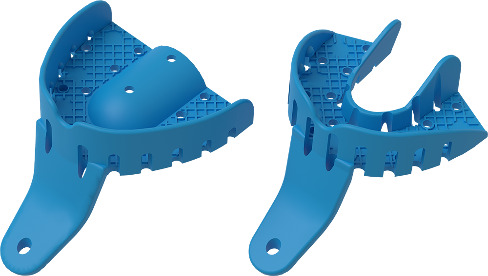 Einweg-Kunststoff-Abformlöffel - 12 UK + 12 OK 2853E-1 – ASA Dental S.p.A. Uninominale, Impression Trays
