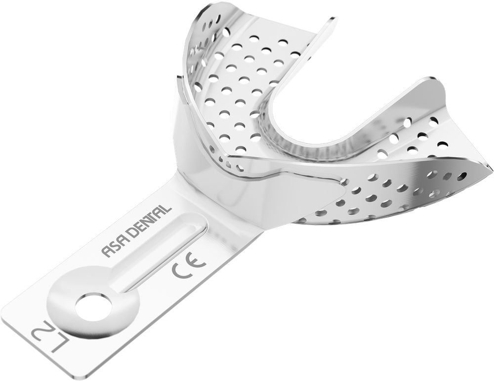 Perforiert aus Aluminium - für Implantologie - Retentionsrand - UK - XS 2880-L2 – ASA Dental S.p.A. Uninominale