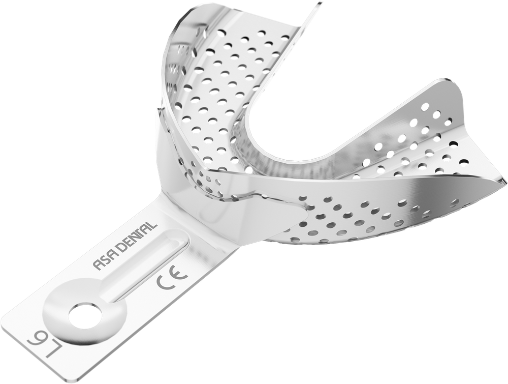 Perforiert aus Aluminium - für Implantologie - Retentionsrand - UK - XL 2880-L6 – ASA Dental S.p.A. Uninominale