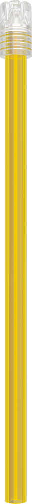 Multicolore - PUNTA RIMOVIBILE - tubo giallo punta trasparente - 15 cm