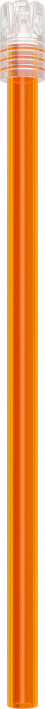 Multicolor - ABNEHMBARE KAPPE - orangenes Röhrchen, transparente Kappe - 13 cm 2900E-OT13 – ASA Dental S.p.A. Uninominale
