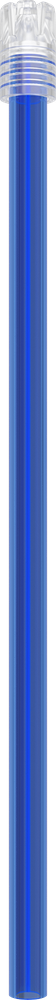 Multicolor - ABNEHMBARE KAPPE - blaues Röhrchen, transparente Kappe - 15 cm 2901E-AT15