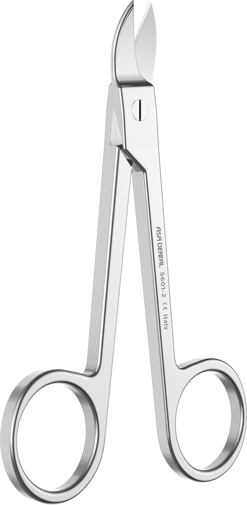Kronenschere - gebogen, einseitig gezahnt - 10,5 cm 5601-2 – ASA Dental S.p.A. Uninominale, Chirurgische Instrumente