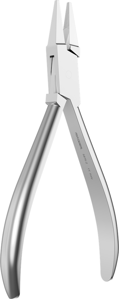 Flache gebogene geriffelte Biegezange 5875-2