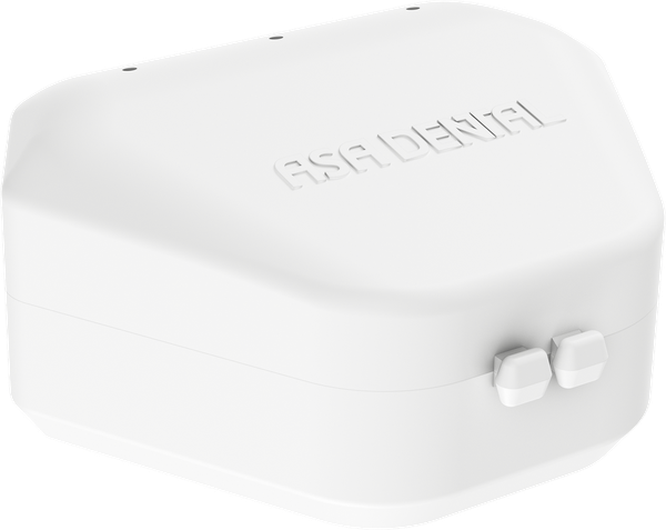 Ortho-/Protho- - Plastikbox für herausnehmbare Apparaturen und Prothesen - Weiß - 10 St./Packung 6900E-B