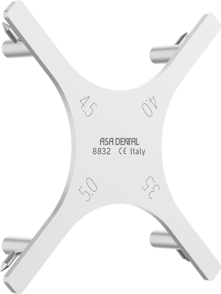 Messlehre für Bracketpositionierung - Messlehre 3.5 / 4.0 / 4.5 / 5.0 mm 8832 – ASA Dental S.p.A. Uninominale
