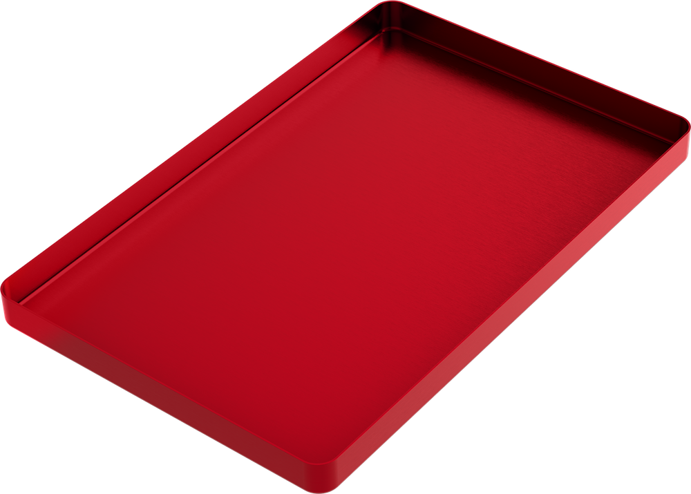 Instrumenten-Tablett - LARGE - Rot - 284x183x17 mm AL2720-LR – ASA Dental S.p.A. Uninominale, Trays, Sterilization Containers and Accessories