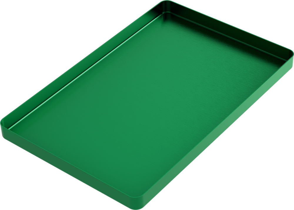 Instrumenten-Tablett - LARGE - Grün - 284x183x17 mm AL2720-LV – ASA Dental S.p.A. Uninominale, Trays, Sterilization Containers and Accessories