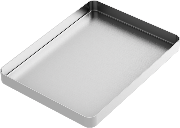Instrumenten-Tablett - MEDIUM - Silber - 142x183x17 mm AL2722-LA
