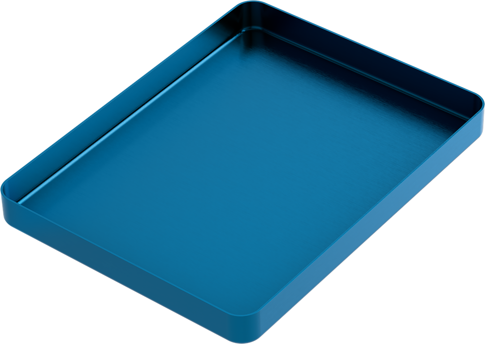 Instrumenten-Tablett - MEDIUM - Hellblau - 142x183x17 mm AL2722-LC – ASA Dental S.p.A. Uninominale