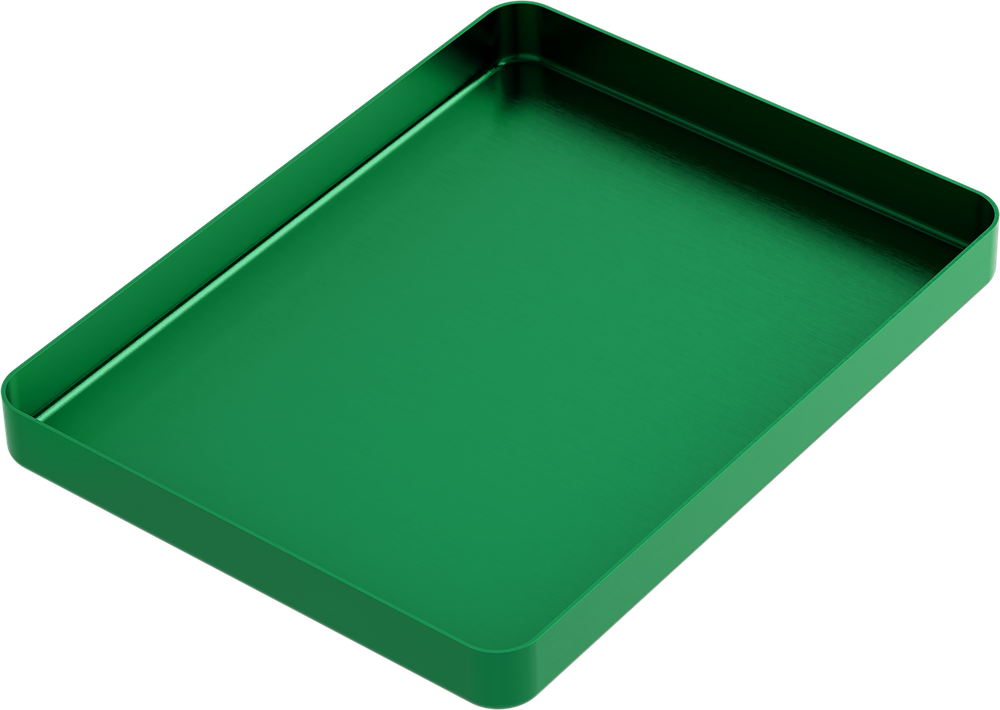 Instrumenten-Tablett - MEDIUM - Grün - 142x183x17 mm AL2722-LV – ASA Dental S.p.A. Uninominale