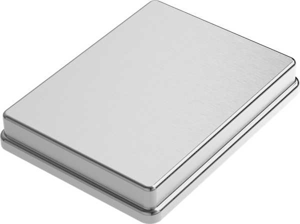 Instrumenten-Tablett - Deckel - Silber - 144x187x29 mm AL2722-UA