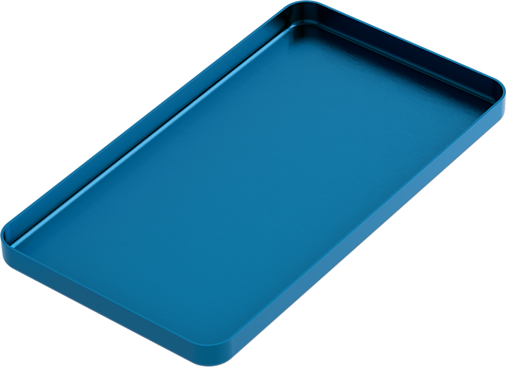Instrumenten-Tablett - MINI - Hellblau - 100x180x11 mm AL2723-LC – ASA Dental S.p.A. Uninominale, Trays, Sterilcontainer und Zubehör