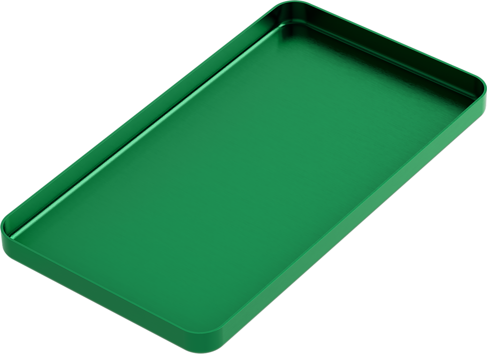 Instrumenten-Tablett - MINI - Grün - 100x180x11 mm AL2723-LV – ASA Dental S.p.A. Uninominale, Trays, Sterilization Containers and Accessories