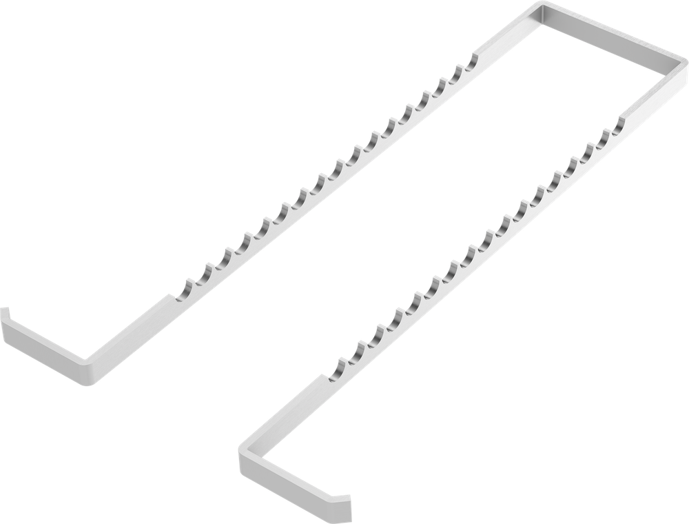 Instrumenten-Tablett - Aluminium-Schiene - Schiene für 17 Instrumente AL2730-2 – ASA Dental S.p.A. Uninominale