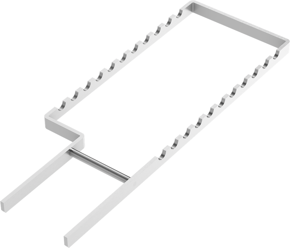 Aluminium-Schiene - Schiene für 11 Instrumente AL2730-4 – ASA Dental S.p.A. Uninominale