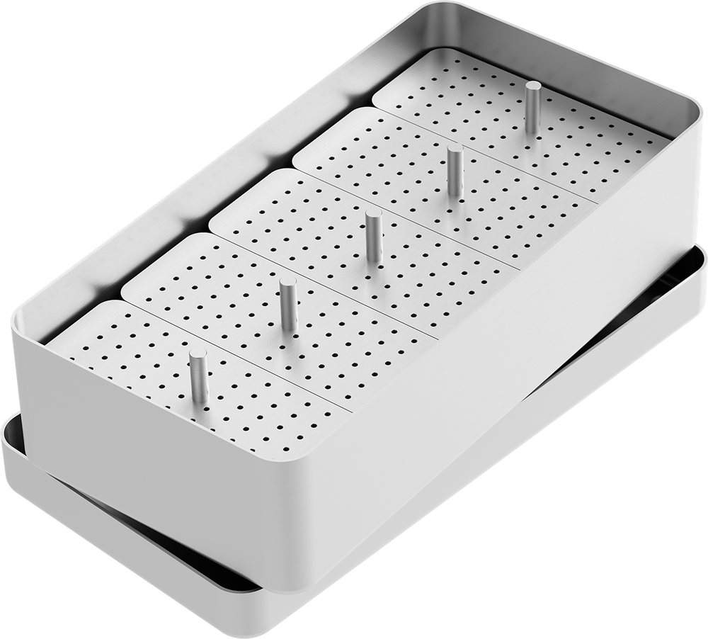Endodontie-Boxen aus Aluminium - MAXI - 204x105x54 mm AL2740-1 – ASA Dental S.p.A. Uninominale