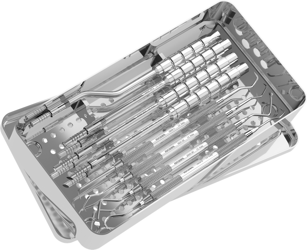 Sinuslift-Set 4+4 Osteotome S0498-8 – ASA Dental S.p.A. Uninominale, Bone Burs - Steel Drills