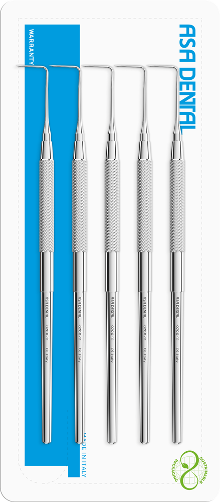 Sonden mit anatomischem Griff Set Nr. 5 # 11 - 11 S0700-11 – ASA Dental S.p.A. Uninominale, Explorers