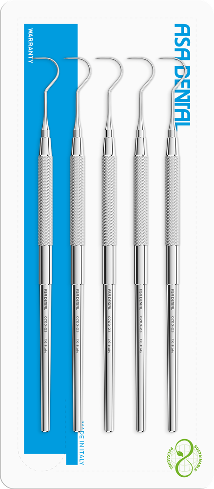 Sonden mit anatomischem Griff Set Nr. 5 # 23 - 23 S0700-23 – ASA Dental S.p.A. Uninominale, Sonden