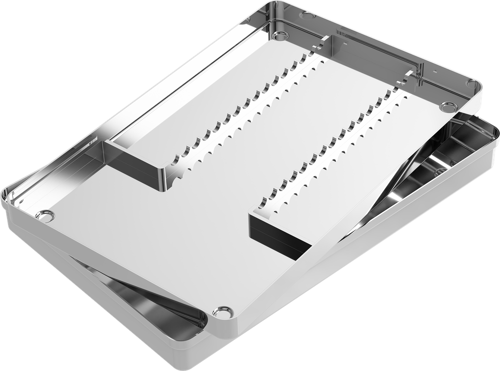 Instrumentenschiene mit Schiene - 16 Instrumente - LARGE 288x187x39 mm S2720-1 – ASA Dental S.p.A. Uninominale