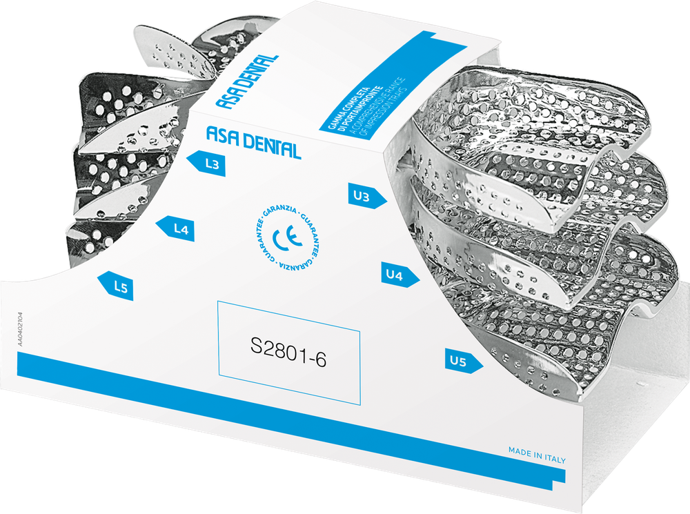 Abformlöffel-Set, 6-teilig S2801-6 – ASA Dental S.p.A. Uninominale, Abdrucklöffel
