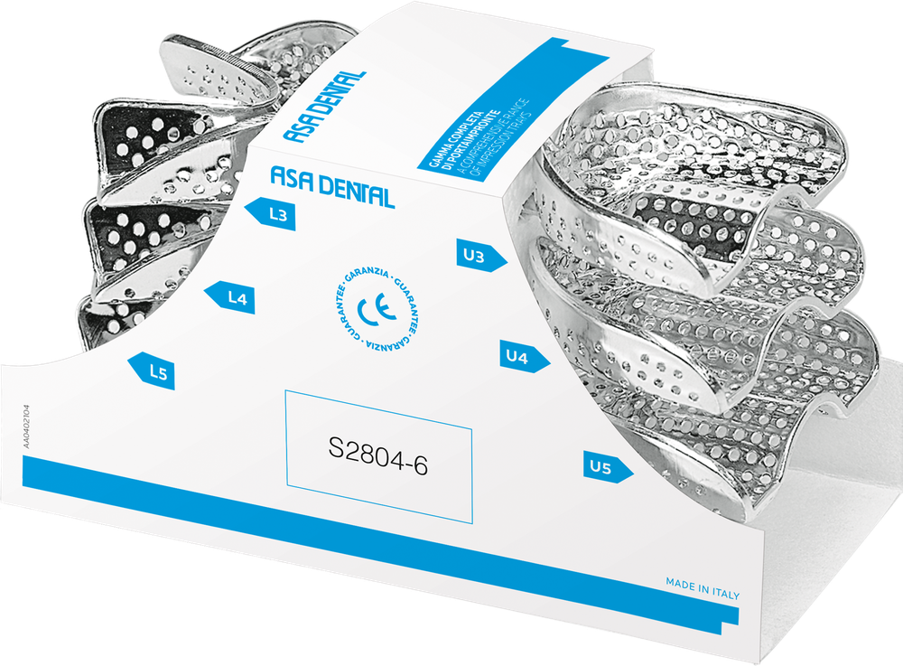 Abformlöffel-Set, 6-teilig - perma-lock S2804-6 – ASA Dental S.p.A. Uninominale, Abdrucklöffel