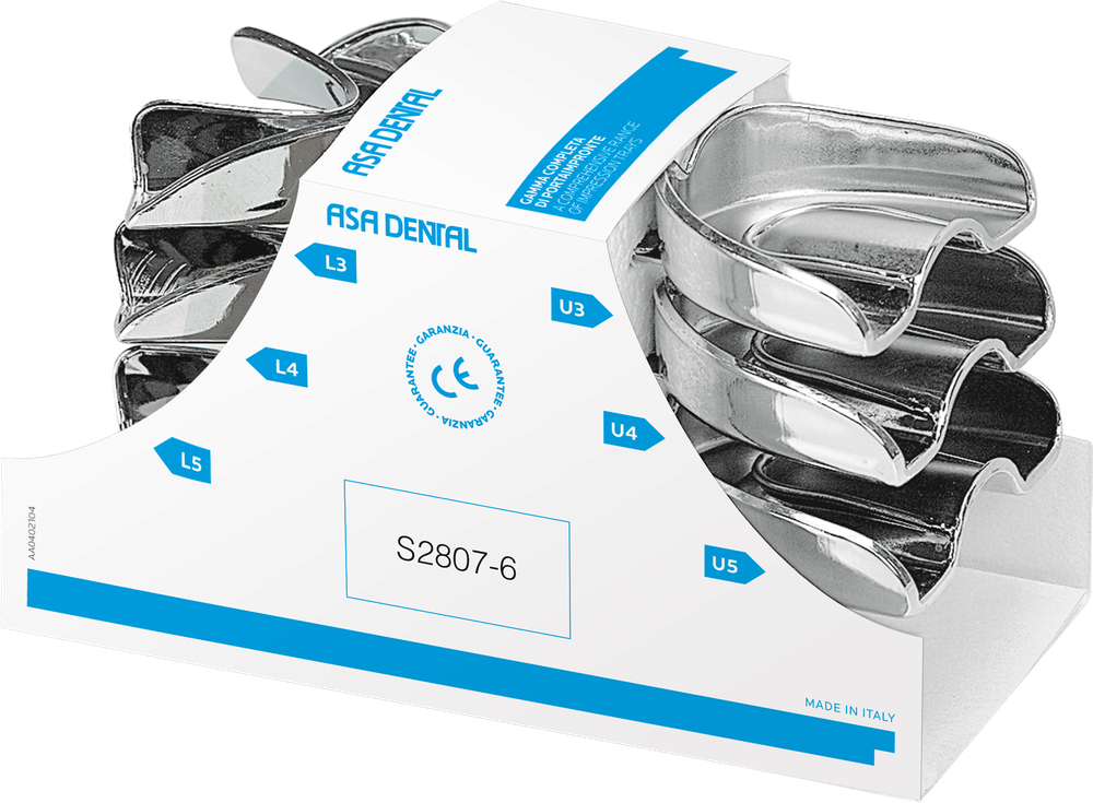 Abformlöffel-Set, 6-teilig - perma-lock S2807-6 – ASA Dental S.p.A. Uninominale, Impression Trays