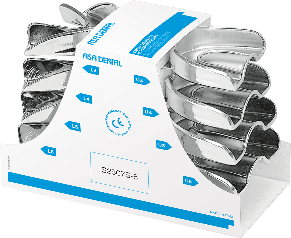 Abformlöffel-Set, 8-teilig - perma-lock - high grip S2807S-8 – ASA Dental S.p.A. Uninominale