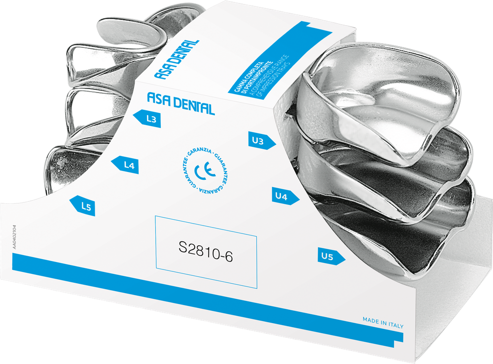 Portaimpronta Serie completa 6 pezzi - high grip – ASA Dental S.p.A. Uninominale, Abdrucklöffel