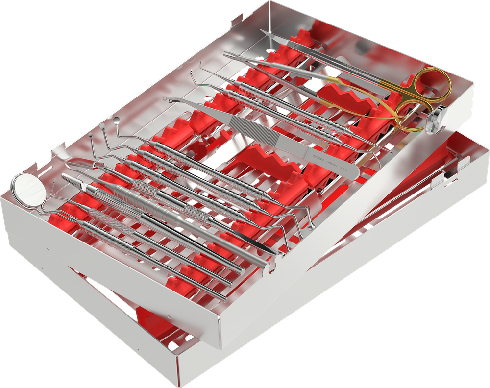 Implantologie-Set - Perfection (rot) SPR2781-I – ASA Dental S.p.A. Uninominale, System-Independent Instruments and Accessories