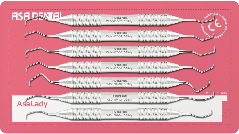 AsaLady curettes Set no. 7 GRACEY – ASA Dental S.p.A. Uninominale, Periodontal Instruments
