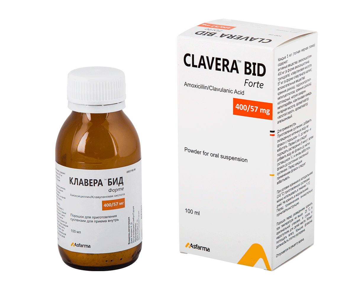 CLAVERA BID FORTE SUSPENSION – Asfarma Medikal Dental Ürünler ve İlaç San Tic A.Ş.