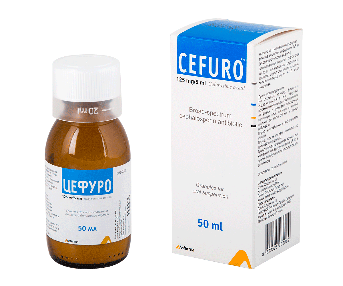 CEFURO SUSPENSION – Asfarma Medikal Dental Ürünler ve İlaç San Tic A.Ş., Sonstige Geräte