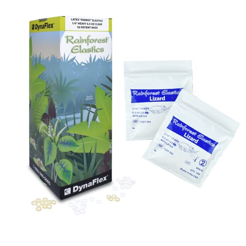 RAINFOREST ELASTICS NON-LATEX CLEAR