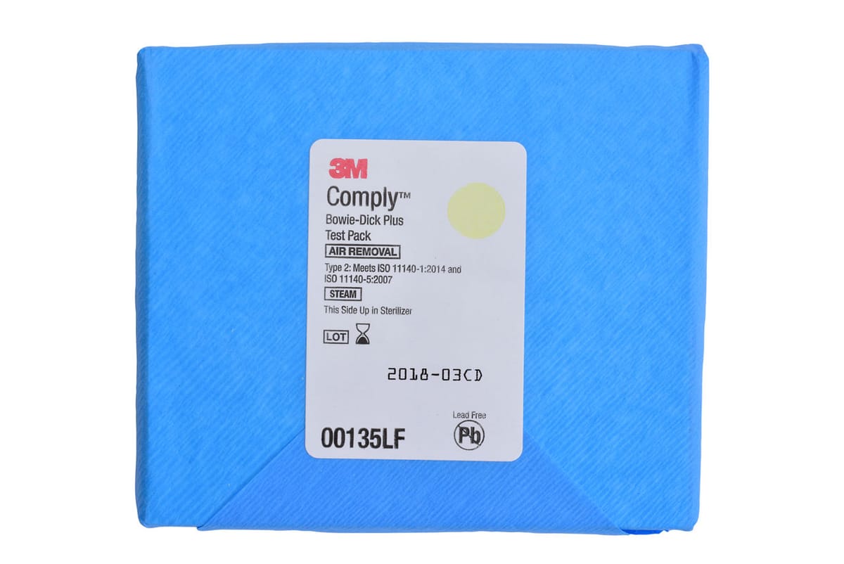 3M™ Comply™ Bowie-Dick-Plus-Testpackung mit Prüfblatt zur Früherkennung 00135LF – solventum, Sterilization Accessories