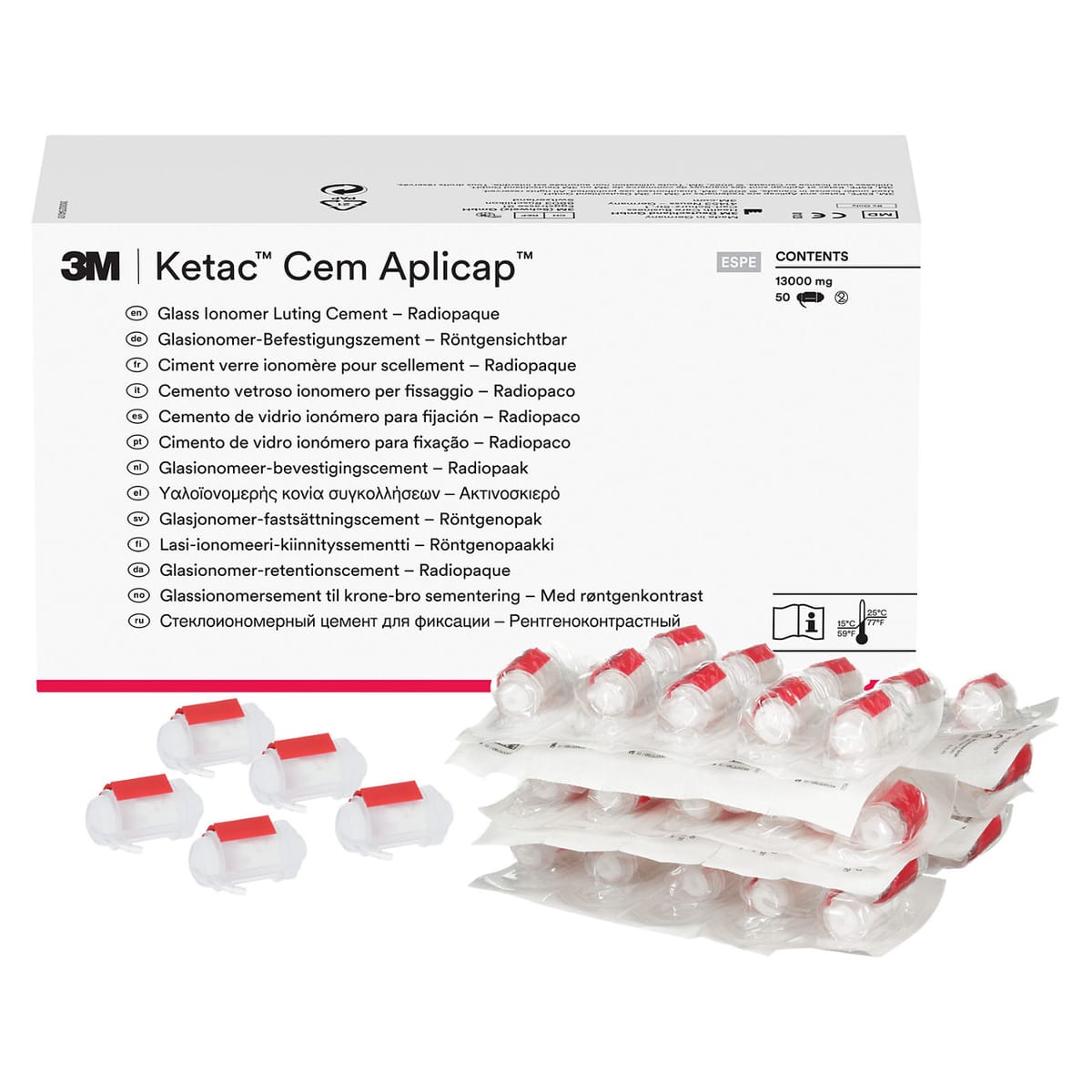 3M™ Ketac™ Cem Aplicap™ / Maxicap™ Glasionomer-Befestigungszement 56060, 56020 – solventum, Glass Ionomer Cements Light-Curing