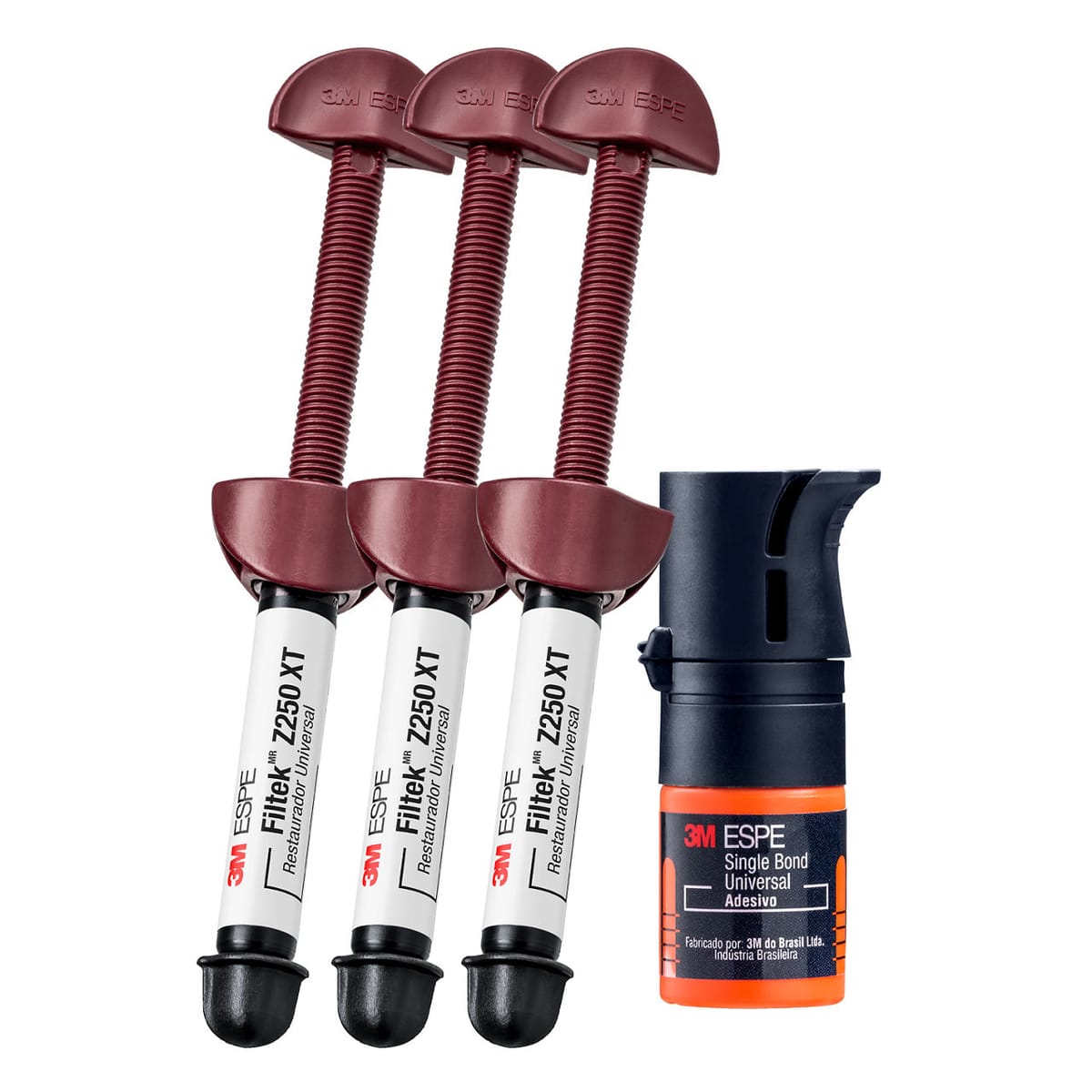 Kit Resina 3M™ Filtek™ Z250 XT, Cores A1, A2, A3 e 1 Adesivo Universal 3M™ Single Bond HB004816177 – solventum, Universal Composites