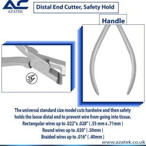 Distal End Cutter, Orthodontic Distal End Cutter, with Safety Hold – ARCK CARE UK LTD, Pliers
