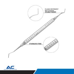 Restorative Filling Instrument – Ball Shaped, Size 1.0/1.5mm – Precision Dental Tool – ARCK CARE UK LTD, Filling Instruments
