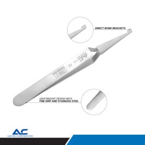Direct Bond Bracket Tweezer, 13.5cm – Precision Orthodontic Tool – ARCK CARE UK LTD, Pliers
