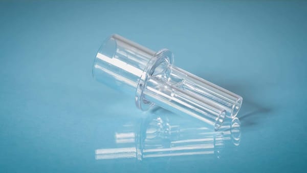 Baldus Y-Verbindungsstück auf Spiralschlauch transparent