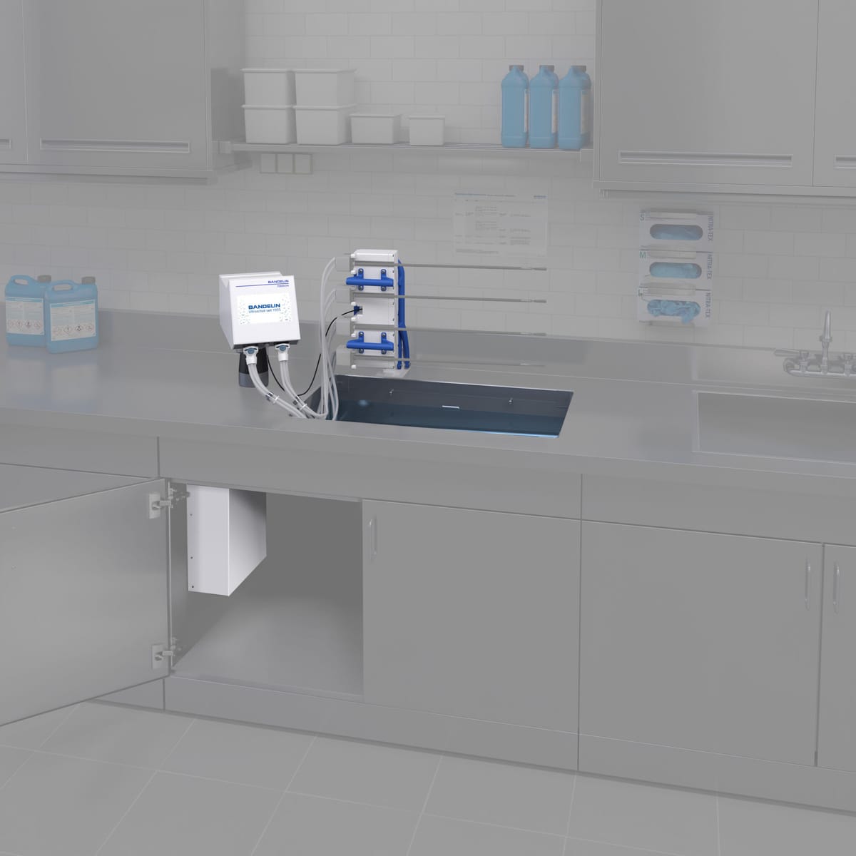 TRISON 4000.2 Xi, L ultrasonic bath, left-hand version 7862 – Bandelin electronic GmbH & Co. KG, Ultrasonic Units