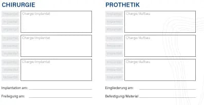 Erweiterung des Implantatpasses – BDIZ EDI, Retraction Cords / Rings