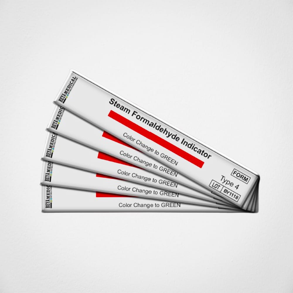 Steam Formaldehyde Chemical Indicator – BEYA MEDIKAL ITH.IHR.SAN ve TIC LTD.STI., Sterilization Accessories